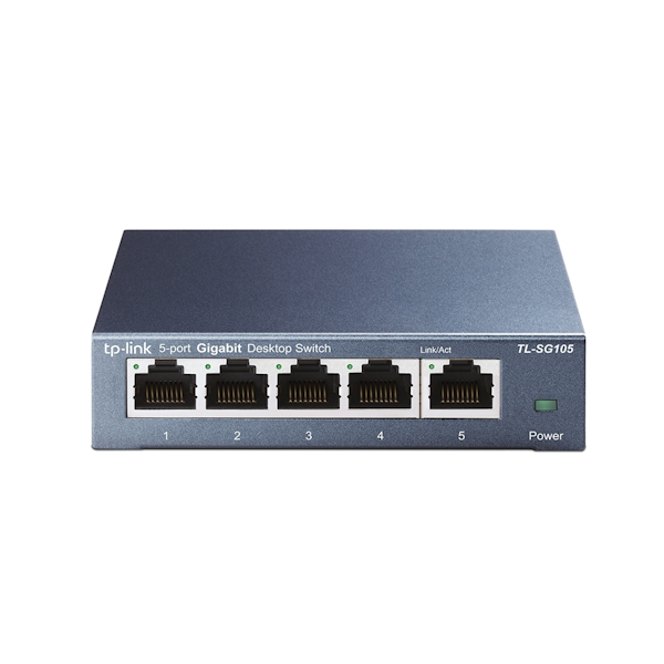 TP-LINK TL-SG105 v5 Unmanaged L2 Switch με 5 Θύρες Gigabit (1Gbps) Ethernet