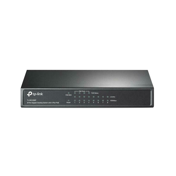 TP-LINK TL-SG1008P v1 Unmanaged L2 PoE Switch με 8 Θύρες Gigabit (1Gbps) Ethernet